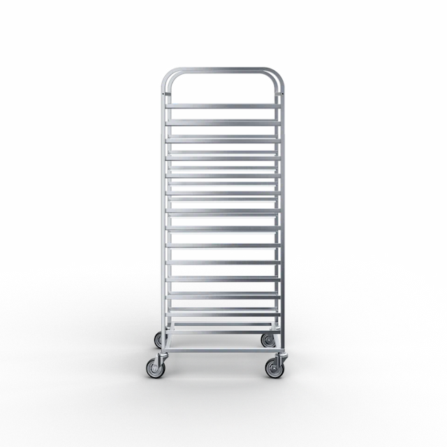 Тележка-шпилька под противни 14 направляющих RADA морозостойкие колеса 80 мм