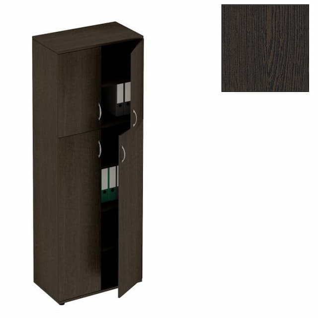 Шкаф для документов закрытый 4-дверный Юнитекс Формула (80x45x219) ФР 373 ВТ венге темный
