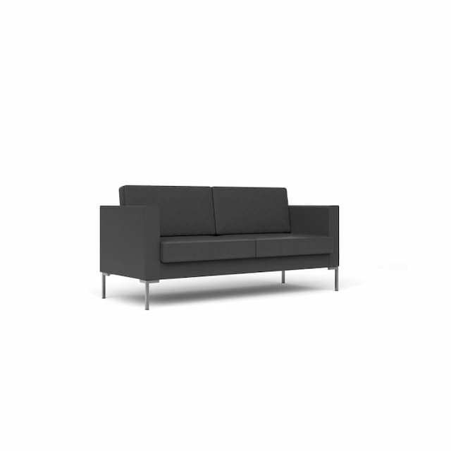 Диван 3-местный Юнитекс malta-3 Ml/3/Cn1118 экокожа премиум / темно-серая