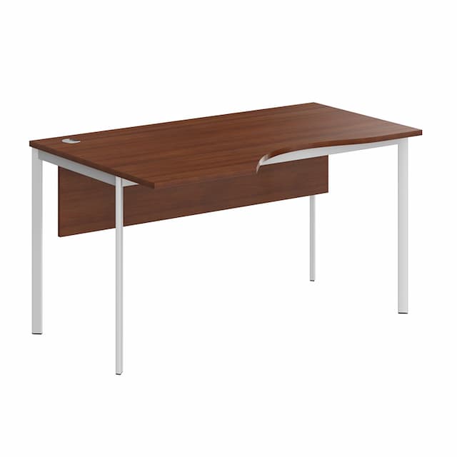 Стол эргономичный Skyland СА-2SD(L) орех французский/белый 1400х900х755. IMAGO-S
