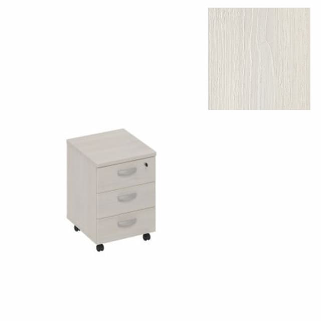 Тумба выкатная 3-ящичная с замком Юнитекс А4 (42x45x57) А4 204 ДШ дуб шамони