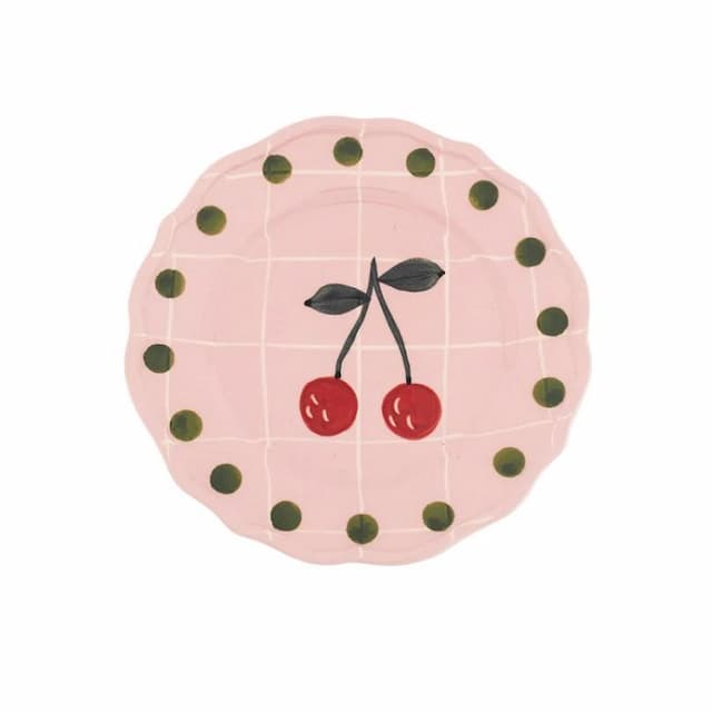 Тарелка Ø 22,5 см Bitossi Quadri QRI00302 Rosa