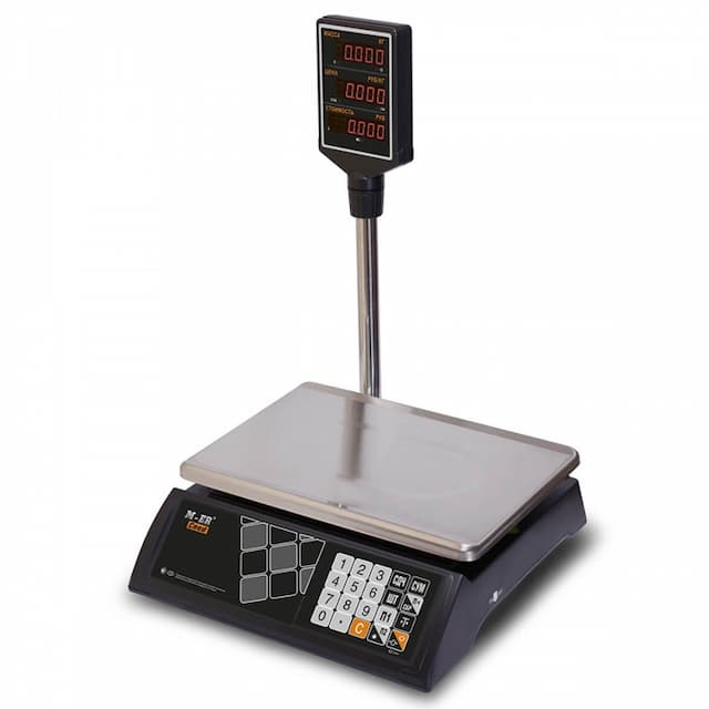 Торговые настольные весы MERTECH M-ER 327 ACP-15.2 "Ceed" LED Черные